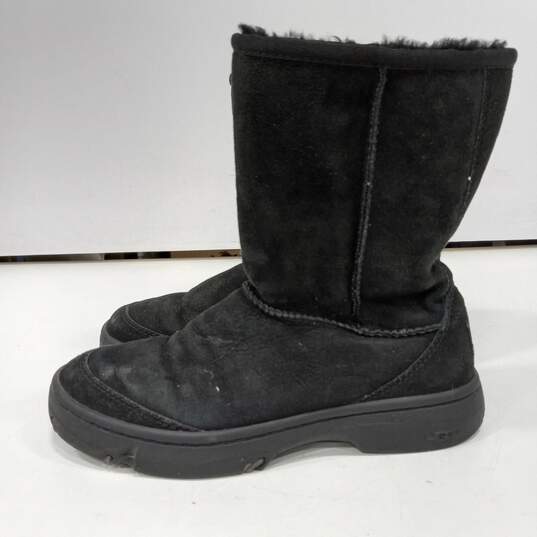 Ugg Australia Women's Pull-On Black Winter Boots Size 5 image number 3