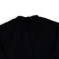 Womens Black Long Sleeve Front Pockets Casual Cropped Full-Zip Jacket Sz 4 image number 4