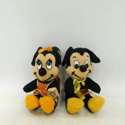 Vintage Walt Disney Mickey & Minnie Mouse Plush Toys w/ Tags
