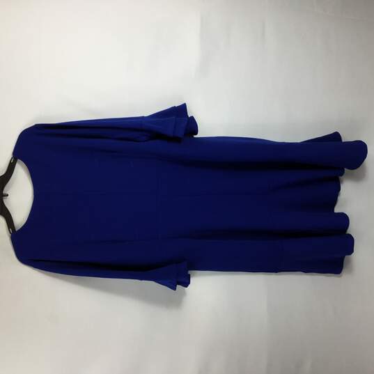 Avenue Women Cobalt Blue Long Sleeve Dress XXXL 26 28 NWT image number 2