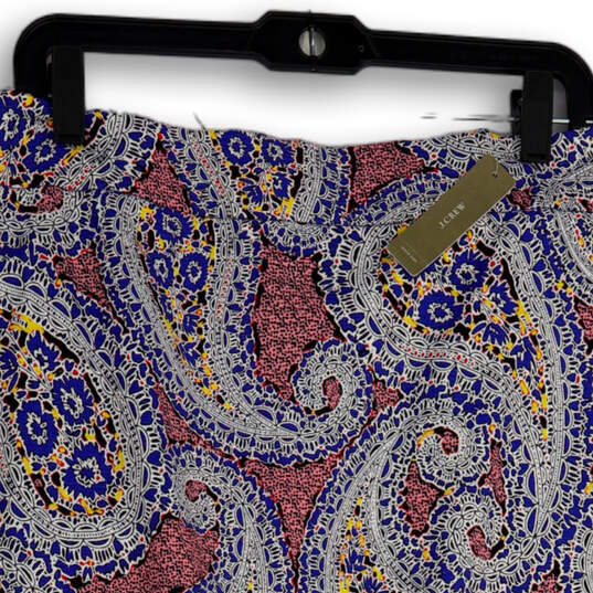 NWT Womens Multicolor Paisley Elastic Waist Straight & Pencil Skirt Size 8 image number 3