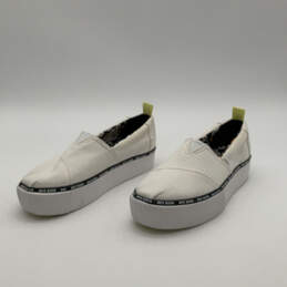 Womens Alpargata Boardwalk 10016535 White Black Slip-On Sneaker Shoes Sz 7 alternative image