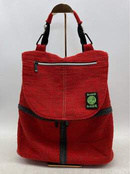 Dime Bags Red Hemp Backpack Purse - Durable and Eco-Friendly