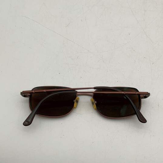 Armani Exchange Womens Brown Full-Rim Square Sunglasses With Bifocals And Case image number 6