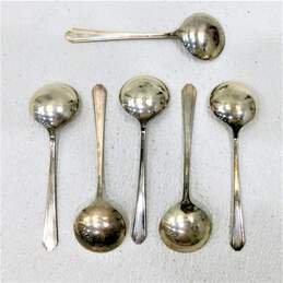 Vintage  E.P.N.S.  Soup Spoons Set of 6 alternative image