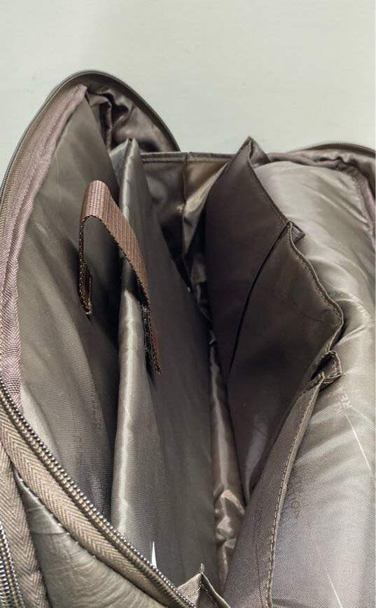 Kenneth Cole Reaction Brown Leather Shoulder Messenger Laptop Bag image number 5