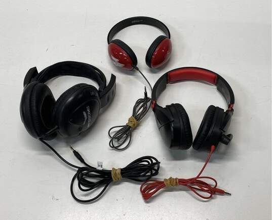 Various Assorted Headphones Headset Bundle Lot of 3 image number 1