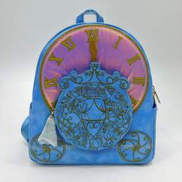 NWT Danielle Nicole x Disney Cinderella Carriage Blue Mini Backpack