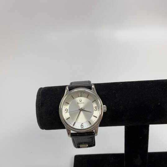 Designer Bulova C8341108 Silver-Tone Stainless Steel Analog Wristwatch image number 1