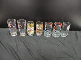 Lot of 7 Assorted Pop Culture Collectible Glass Cups alternative image
