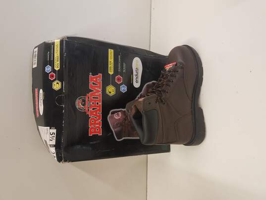 Brahma Brown Work Boots Size 5.5 image number 1