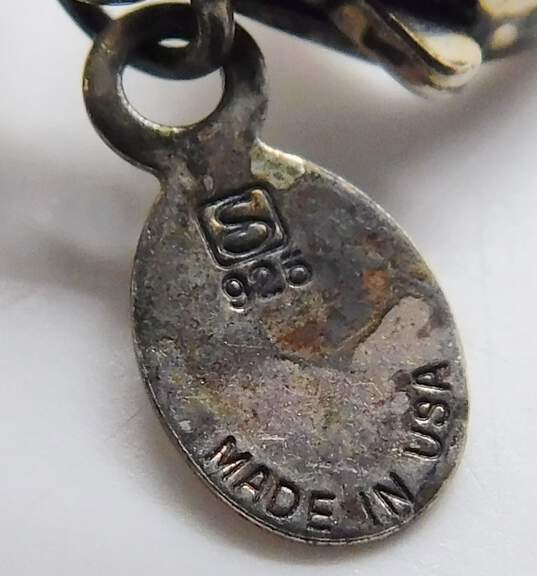 Artisan Sterling Silver Mesh Chain Bracelet 22.3g image number 5