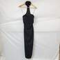 Zara Strapless Halter Black Maxi Dress Size XS w/Integrated Bra image number 1
