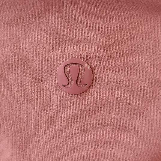 Lululemon Activewear Mauve Pink Lace Leggings Size 10 image number 4