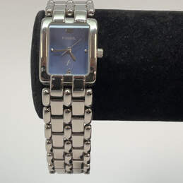 Designer Fossil F2 ES-8930 Silver-Tone Stainless Steel Analog Wristwatch
