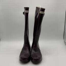 Womens Original Gloss W23616 Purple Pull On Knee High Rain Boots Size 8 M