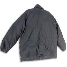 Mens Black Long Sleeve Flap Pockets Mock Neck Full-Zip Jacket Size X-Large alternative image