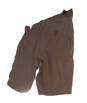Mens Tan Flat Front Pockets Casual Cargo Shorts Size 32 image number 6