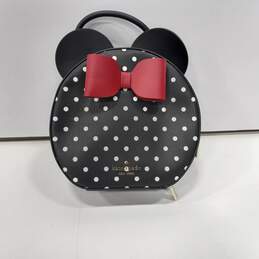 Kate Spade New York Disney Black Polka Dot Micky Mouse Purse In Pink Bag
