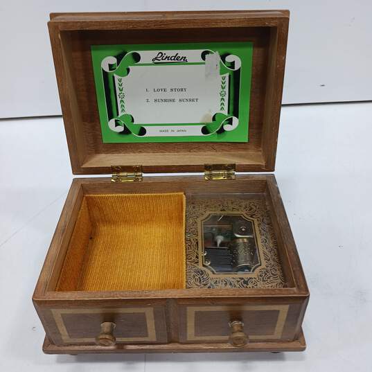 Linden Wooden Jewelry Music Box image number 5