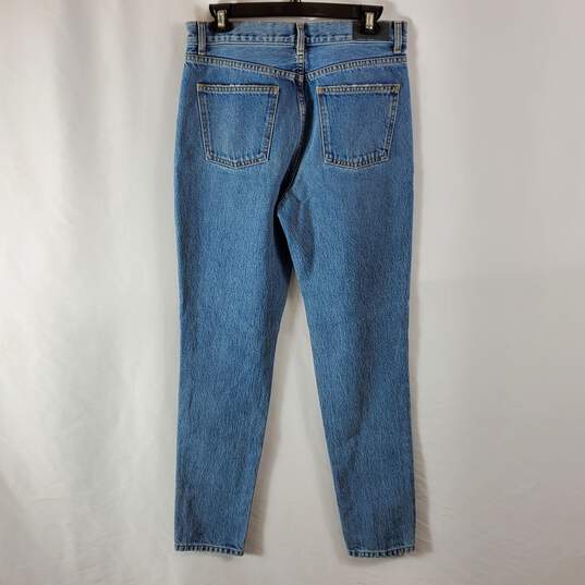 Carmar Women Blue Stone Washed High Waisted Jeans Sz 28 NWT image number 3