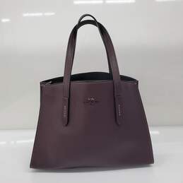 Coach Charlie Brown Pebble Leather Carryall Bag 25137