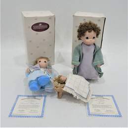 Ashton Drake Precious Moments Joseph Mary & Baby Jesus Come Let Us Adore Him Nativity Dolls