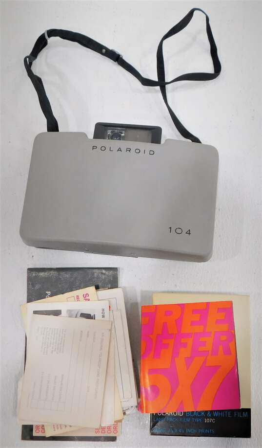 Vintage Polaroid 104 Land Camera Automatic W/case image number 7