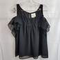 Maeve cold shoulder ruffle loose fit tank top 4 image number 1