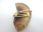 10k Yellow Gold Geometric Dangle Post Back Earrings 2.5g image number 1