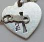 James Avery Sterling Silver Cross Cut Out Heart Pendant Necklace 3.5g image number 5