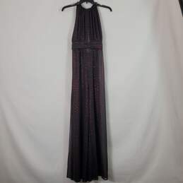 Dundas Women Black Red Jeweled Jumpsuit S NWT