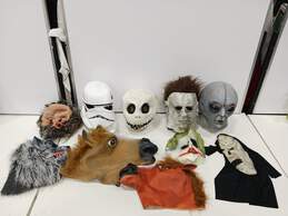 10pc Set of Assorted Halloween Masks
