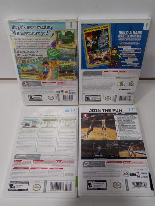 Bundle of 4 Assorted Nintendo Wii Video Games image number 2