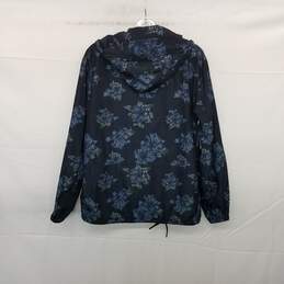 Coach Blue Floral Print Zip Up Lightweight Jacket Size S alternative image