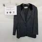 AUTHENTICATED Giorgio Armani Wool Blue Black White Textured Blazer Jacket Size 46 image number 1