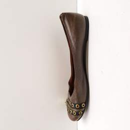 Marc By Marc Jacobs Women's Brown Zipper Flats Size 7.5 alternative image