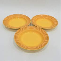 Le Creuset Soleil Yellow Rimmed Soup Bowls Set of 3