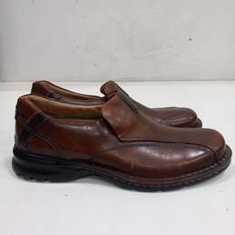 Clarks Men's Brown Leather Loafers Size 10.5M
