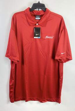 Nike Men Red Budweiser Polo Shirt XXL alternative image