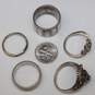 Assortment of 5 Sterling Silver Rings (Sizes 6.25 - 9) - 27.8g image number 7