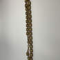 Designer J. Crew Gold-Tone Crystal Cut STone Classic Statement Necklace image number 3