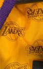 NBA Men's Purple/Gold Satin LA Lakers Jacket- 3XL image number 7