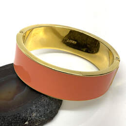 Designer J. Crew Gold-Tone Orange Enamel Fashionable Bangle Bracelet