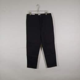 NWT Mens Relaxed Fit Flat Front Tapered Leg Slash Pockets Chino Pants Size M alternative image