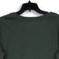 Womens Olive Green V-Neck Short Sleeve Pullover T-Shirt Size XL image number 4