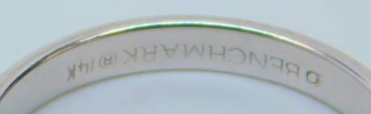 14K White Gold Wedding Band Ring 1.8g image number 3