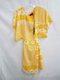 BCBGMAXARUA Women's Yellow and White Belted Dress SZ L NWT image number 1