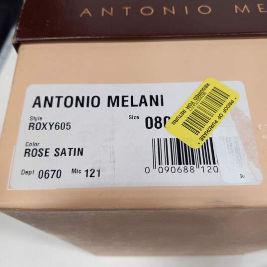 Antonio Melani Roxy605 Rose Satin Pink/Beige Heels/Pumps Size 8M IOB image number 9