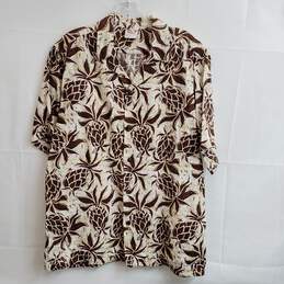 Go Barefoot Cotton Hawaiian Shirt Men's Size L